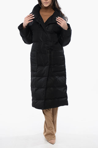Quilted ALLANA Maxi Jacket with Removable Hood