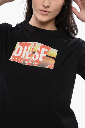 REDTAG Cotton Crewneck T-Shirt T-DANNY-POFF with Front Print