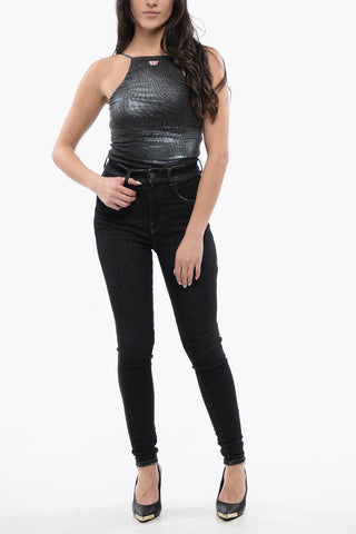 Jeans Skinny Fit 1984 SLANDY a Vita Alta 10cm L32