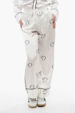 Pantaloni Casual SOFI in Satin Con Elastico in Vita