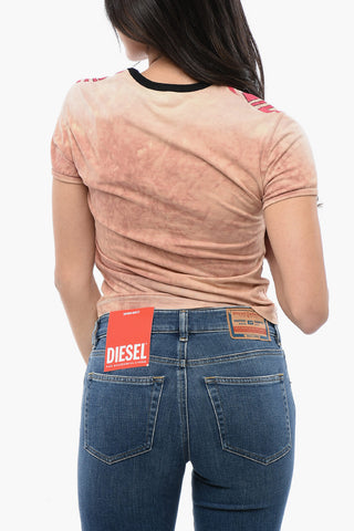 RED TAG Printed T-UNCUTIECrew-neck T-shirt with Rhinestone