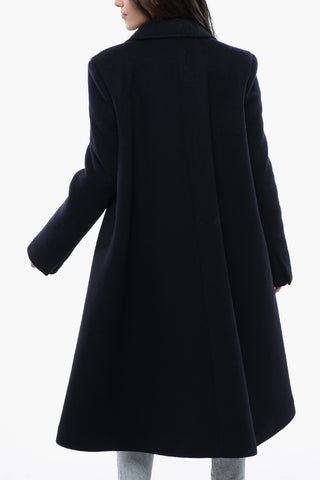 Cappotto Doppiopetto con Tasche ad Aletta