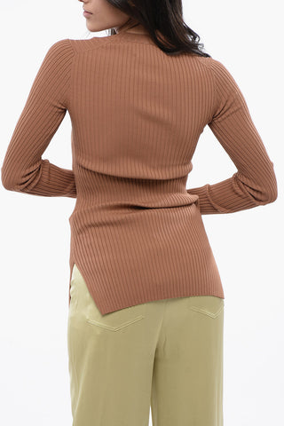Maglia BARDIA a Coste con Spacchi Laterali