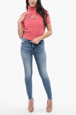 RED TAG Rollkragenpullover M-ARGARET mit Cut-Out-Detail und kurzen Ärmeln