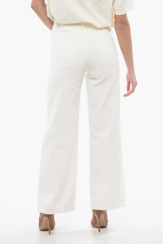 Wide Leg Solid Color ELISABETH Jeans 26cm
