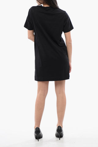 T-Shirt-Kleid D-EGOR aus Baumwolle mit Relieflogo
