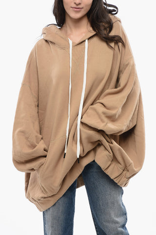 Felpa Hoodie JUMBO Oversized con Tasca a toppa