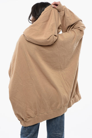 Felpa Hoodie JUMBO Oversized con Tasca a toppa