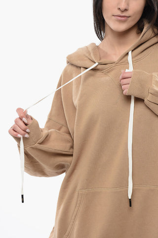 Felpa Hoodie JUMBO Oversized con Tasca a toppa
