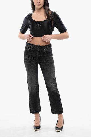 STELLA MCCARTNEY Cropped Top with Contrast Logo