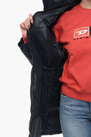 EMPORIO Piumino Lungo Trapuntato con Coulisse in Vita