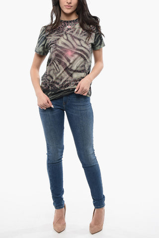 RED TAG Crewneck T-shirt T-REGS-N6 Tie-Dye Effect