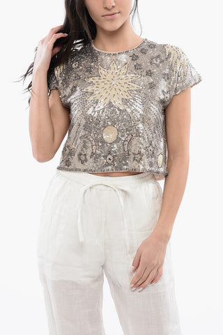 Cropped Sequin ETTA Top