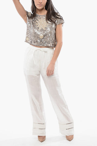 Cropped Sequin ETTA Top