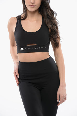 STELLA McCARTNEY Stretch Fabric Active Bra with Contrasting Logo