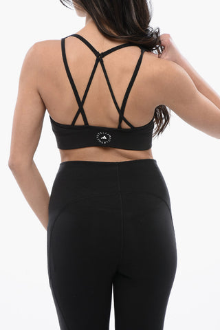 STELLA McCARTNEY Stretch Fabric Active Bra with Contrasting Logo