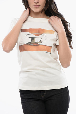 RED TAG T-shirt Girocollo T-REGS-N3 In Cotone con Stampa