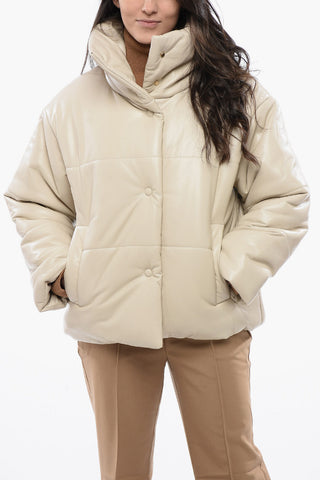 Giubbotto HIDE In Pelle Vegan con Bottoni Automatici