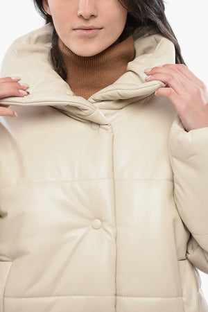 Giubbotto HIDE In Pelle Vegan con Bottoni Automatici