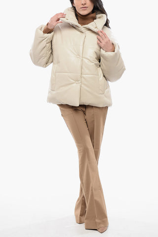 Giubbotto HIDE In Pelle Vegan con Bottoni Automatici