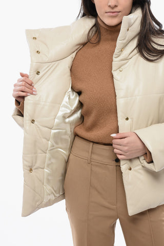 Giubbotto HIDE In Pelle Vegan con Bottoni Automatici