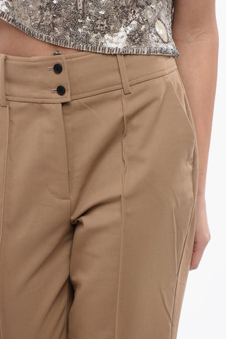Hose SEVENH aus Wollmischung mit hoher Taille