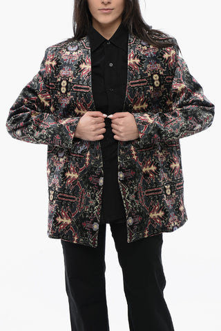 Blazer VLAKERO in Velluto con Fantasia Multicolor