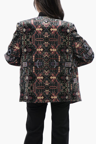 Blazer VLAKERO in Velluto con Fantasia Multicolor