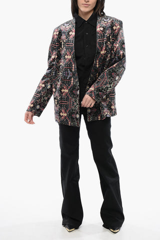 Blazer VLAKERO in Velluto con Fantasia Multicolor