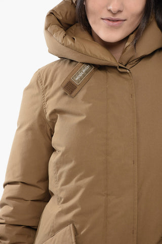 ECOPACK Solid Color Down Jacket with Hidden Closure