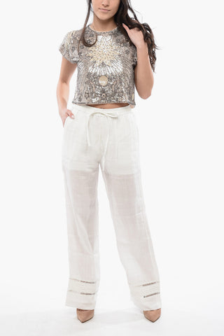High-Waisted Linen JADE Pants