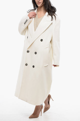 Cappotto Doppiopetto con Rever a Lancia