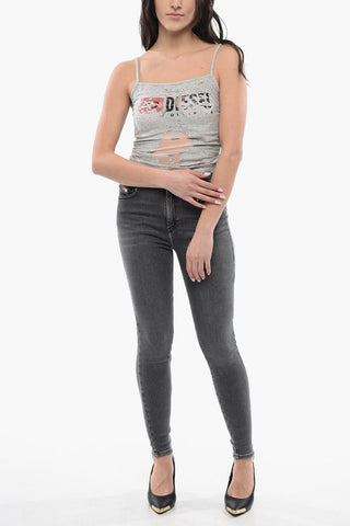 Jeans Skinny Fit 1984 SLANDY a Vita Alta 10cm L32