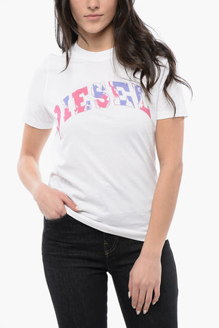 RED TAG Cotton T-REG-G11 Crew-Neck T-shirt With Gradient Print