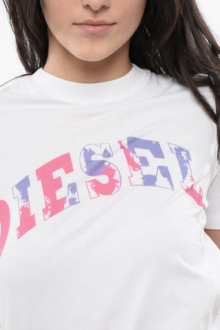 RED TAG Cotton T-REG-G11 Crew-Neck T-shirt With Gradient Print