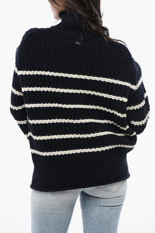 Maglione A Collo Alto LUNAN A Righe