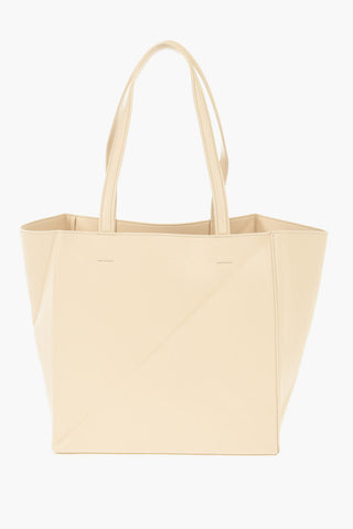 Solid Color Faux Leather THE ORIGAMI Tote Bag