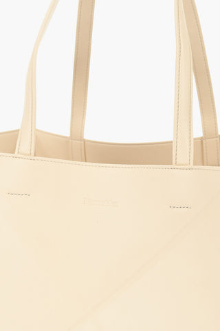 Solid Color Faux Leather THE ORIGAMI Tote Bag