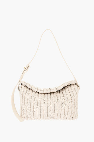 Tasche Aus Veganem Leder Mit Flecht-Effekt