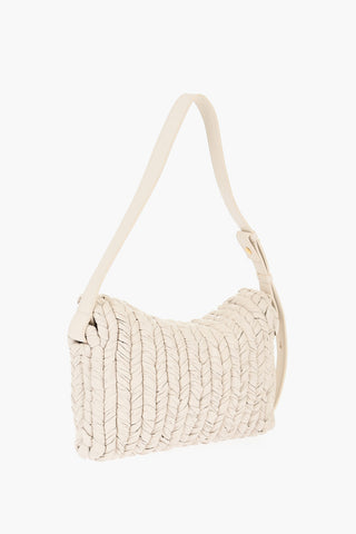 Tasche Aus Veganem Leder Mit Flecht-Effekt