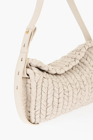 Tasche Aus Veganem Leder Mit Flecht-Effekt