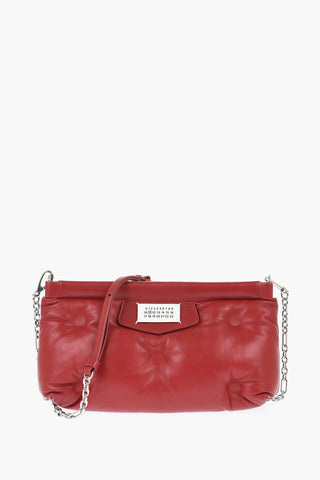 MM11 Padded Leather GLAM SLAM Pochette with Removable Strap