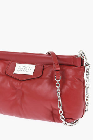 MM11 Padded Leather GLAM SLAM Pochette with Removable Strap