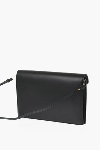 Leather Shoulder Messanger Bag with Golden Closure
