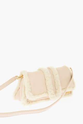 Leather LE BAMBIMOU DOUX Shoulder Bag with Real Fur Trims