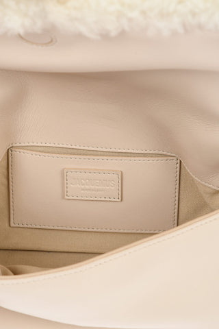 Leather LE BAMBIMOU DOUX Shoulder Bag with Real Fur Trims