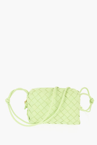 Mini Bag LOOP in Pelle Intrecciata con Chiusura Zip