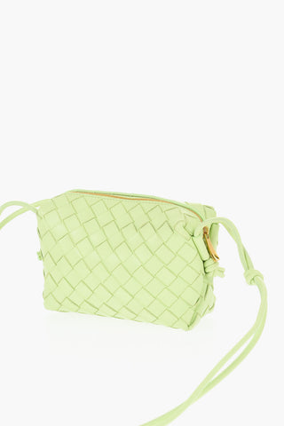 Mini Bag LOOP in Pelle Intrecciata con Chiusura Zip