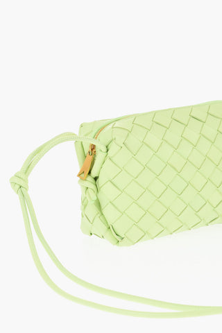 Mini Bag LOOP in Pelle Intrecciata con Chiusura Zip
