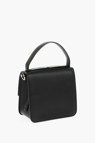 Borsa a tracolla in Pelle con Catena Effetto Dorata